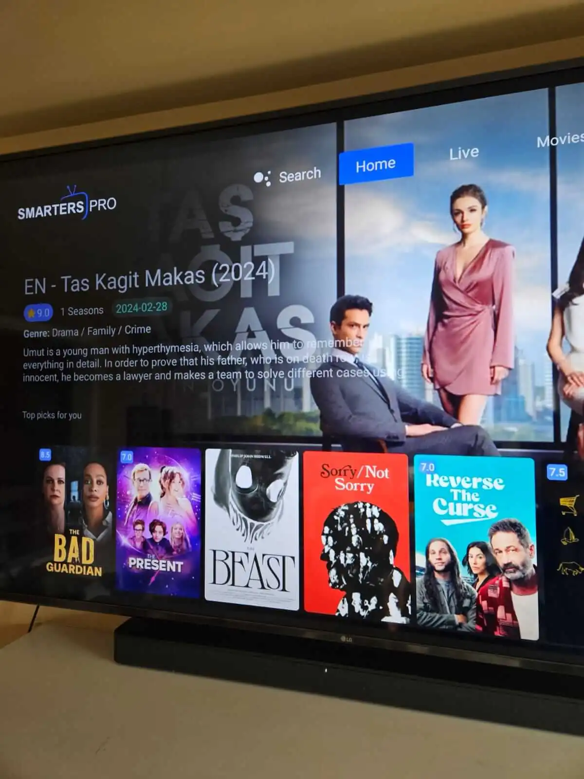Customer TV setup with iptv.onl