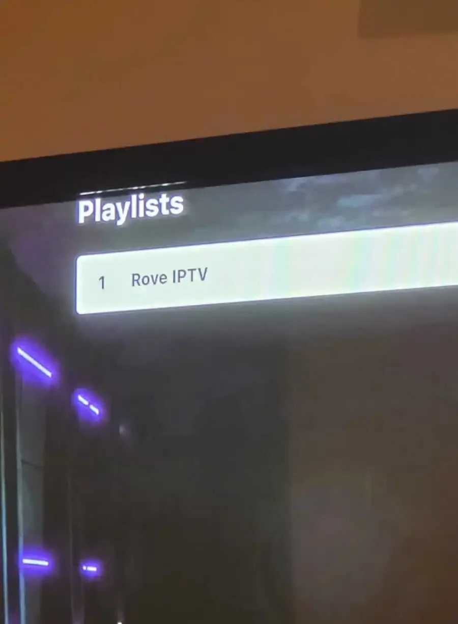 Customer home entertainment setup featuring iptv.onl