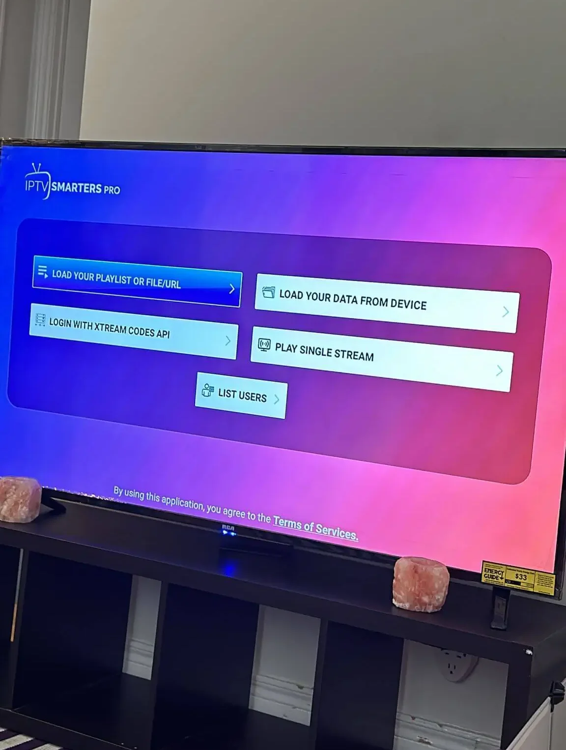 Customer TV setup with iptv.onl
