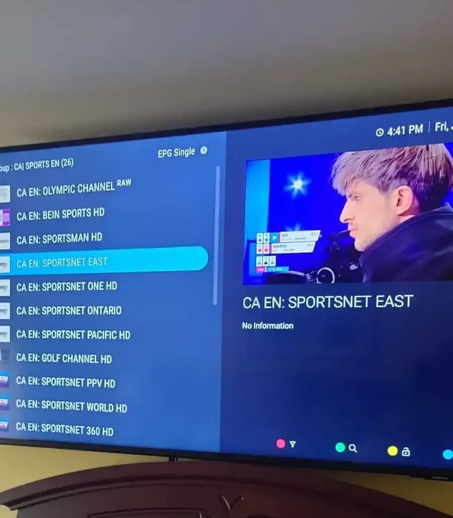 Customer TV setup with iptv.onl